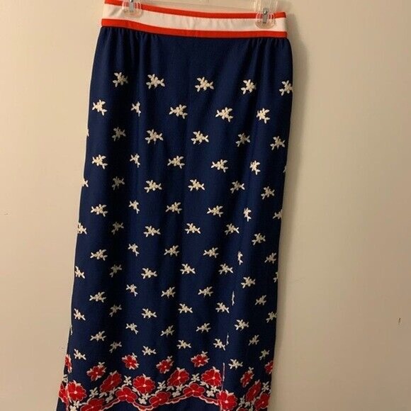 Vicky Vaughn Dresses & Skirts - Vicky Vaughn ALine Skirt Vintage 1960s Flowers Patriotic Modest See Measurements